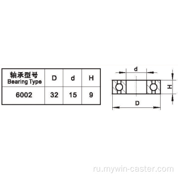 Chrome 6-дюймовый 130-килограммовый пластинчатый тормоз PU Caster